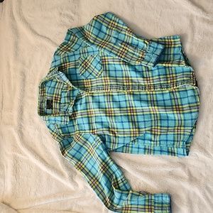 Public Opinion button down flannel